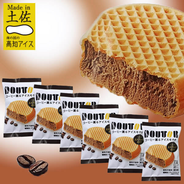 ドトールコーヒー 薫るアイスモナカ 6個セット 高知アイス エスプレッソ doutor ミルク Made in土佐 もなか 最中 ドトールコーヒーアイス