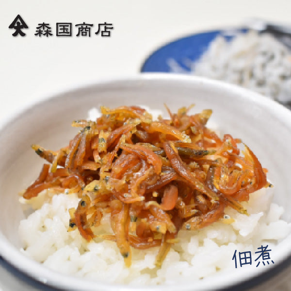 土佐しらす干し（1kg）と上干ちりめんじゃこ（300g）と佃煮食べ比べセット／森国商店 冷凍便 高知浜改田の無添加しらす ちりめん じゃこ