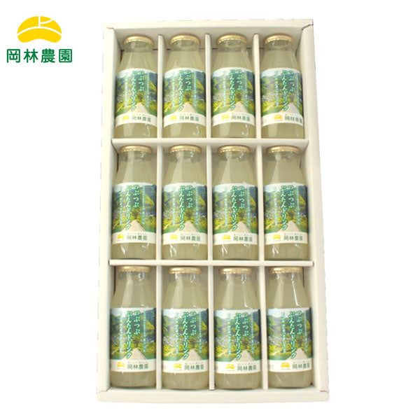 岡林農園 ギフト箱 つぶつぶぶんたんドリンク160ml(12本入り) 文旦 ジュース 高知 柑橘 果肉入り母の日 お歳暮
