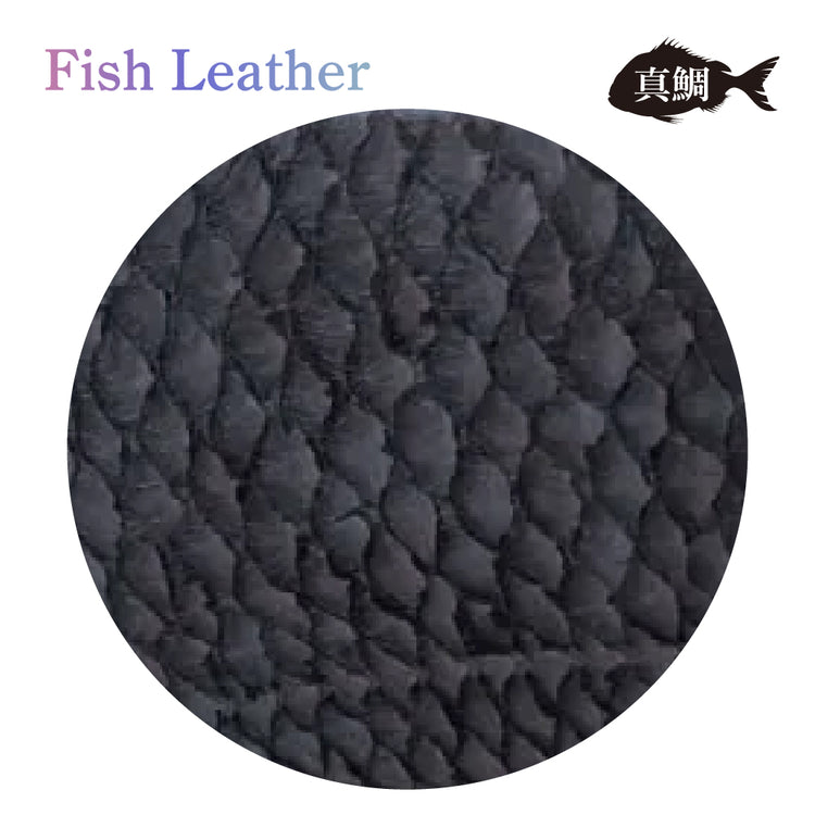 ラウンドファスナー長財布 フィッシュレザー マダイ オーシャンレザー 魚の皮 革財布 fish leather 真鯛 釣り好きの人 ギフト