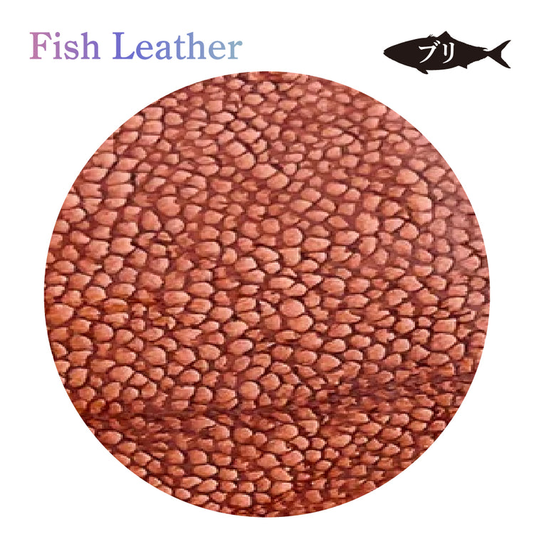 名刺入れ フィッシュレザー ブリ Lサイズ オーシャンレザー 魚の皮 fish leather 鰤(ぶり) 釣り好きの人 ギフト