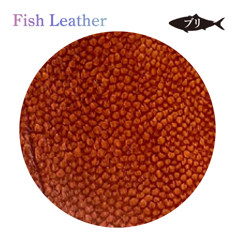 名刺入れ フィッシュレザー ブリ Mサイズ オーシャンレザー 魚の皮 fish leather 鰤(ぶり) 釣り好きの人 ギフト