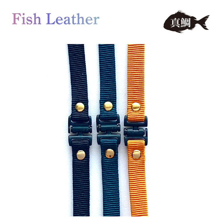 IDパスケース フィッシュレザー マダイ オーシャンレザー 魚の皮 fish leather 真鯛 釣り好きの人 ギフト