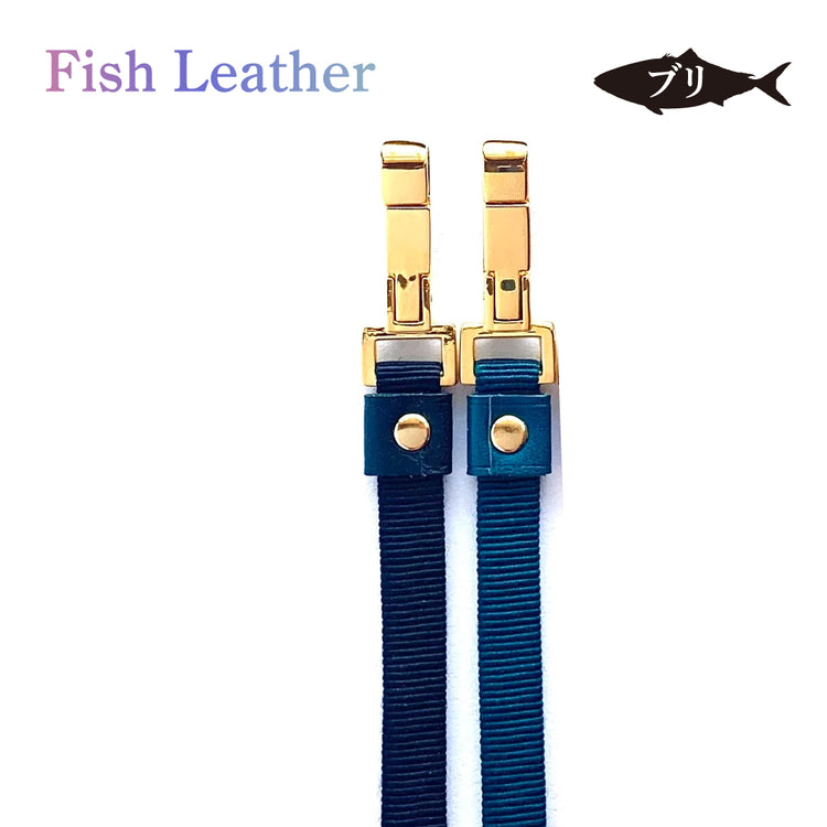 IDパスケース フィッシュレザー ブリ オーシャンレザー 魚の皮 fish leather 鰤(ぶり) 釣り好きの人 ギフト