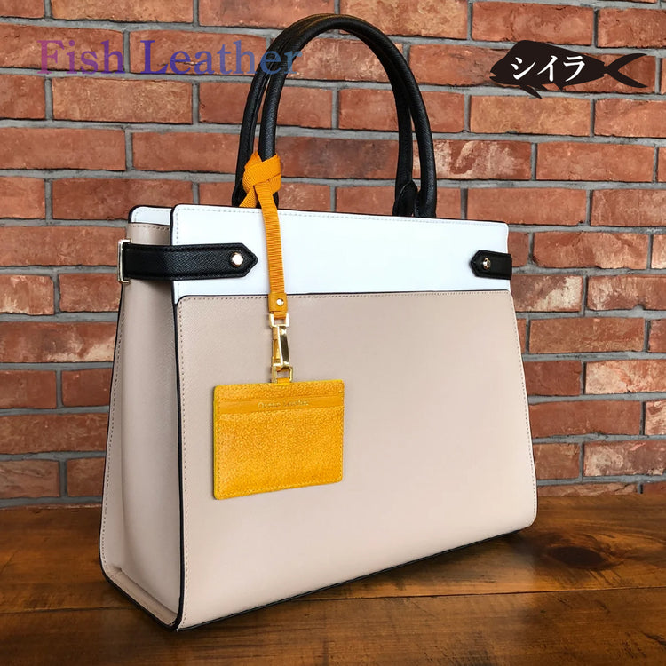IDパスケース フィッシュレザー シイラ オーシャンレザー 魚の皮 fish leather 釣り好きの人 ギフト