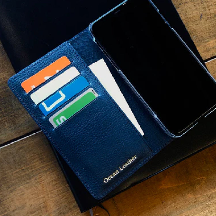 手帳型スマホケース フィッシュレザー マダイ オーシャンレザー 魚の皮 fish leather 真鯛 スマートフォンケース i-phone用 アンドロイド用他汎用ケース 釣り好きの人 ギフト