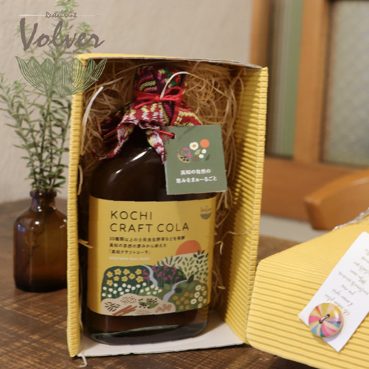 クラフトコーラ KOCHI CRAFT MIRACLE COLA【レストランボルベール】|土佐自生ハーブを宇宙深海酵母でじっくり発酵。高知産有機生姜、トリカトゥ、コーラナッツなど自然素材をブレンドした、イタリアンレストランのクラフトコーラです。