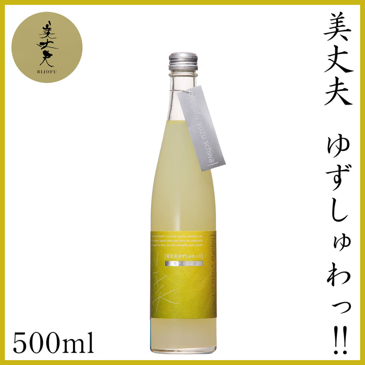 濱川　美丈夫 ゆずしゅわっ!!  500ml 1本 化粧箱なし 発泡性 リキュール  濱川商店