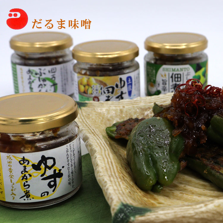 柚子・ぶしゅかん 佃煮 あまから煮 １個 甘辛煮 高知土産 ごはんのお供 だるま味噌
