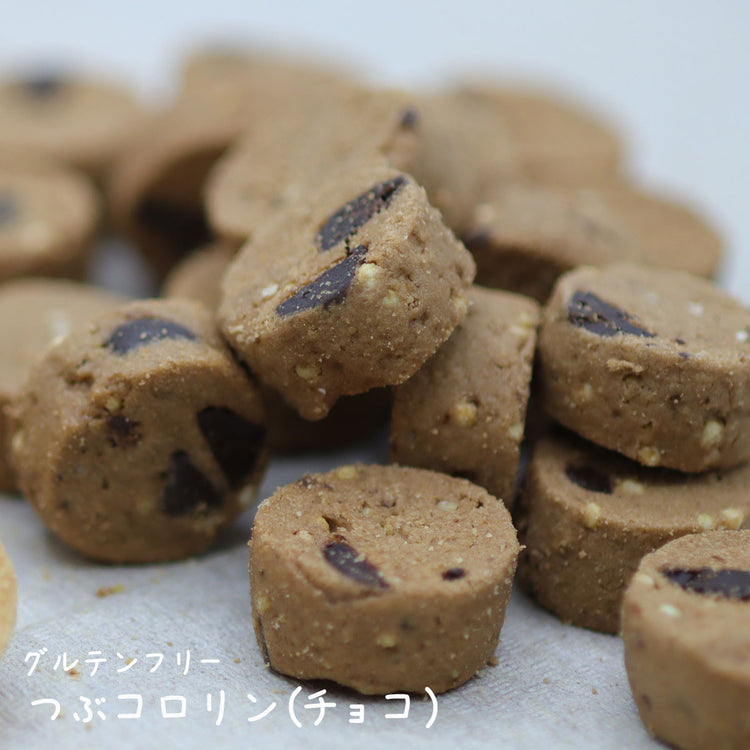 グルテンフリーのプチクッキ一つぶコロリン 選べる4個 プレーン チョコ 米粉クッキー 高知